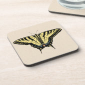 Zuidwestelijke gele zandstaartvlinder bier onderzetter (Linkerzijde)