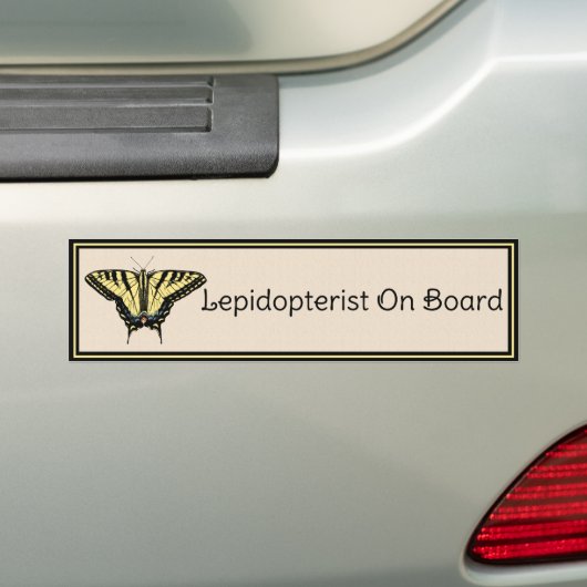 Zuidwestelijke gele zandstaartvlinder bumpersticker (Op auto)