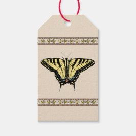 Zuidwestelijke gele zandstaartvlinder cadeaulabel