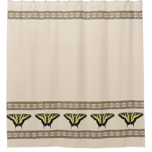 Zuidwestelijke gele zandstaartvlinder douchegordijn (Voorkant)