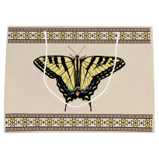 Zuidwestelijke gele zandstaartvlinder groot cadeauzakje (Voorkant)