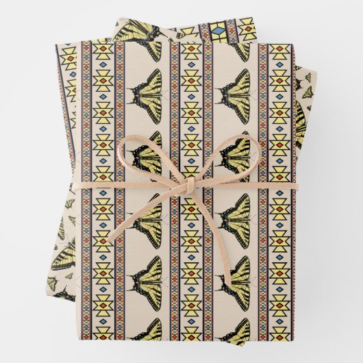 Zuidwestelijke gele zandstaartvlinder inpakpapier vel (In situ)