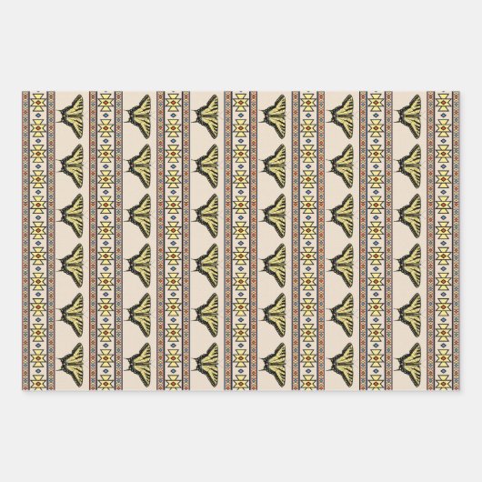 Zuidwestelijke gele zandstaartvlinder inpakpapier vel (Voorkant)