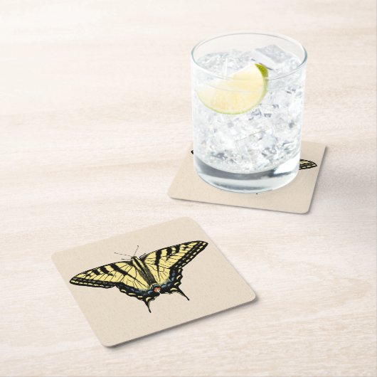 Zuidwestelijke gele zandstaartvlinder kartonnen onderzetters (Insitu)