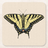 Zuidwestelijke gele zandstaartvlinder kartonnen onderzetters (Voorkant)