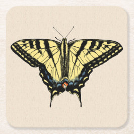 Zuidwestelijke gele zandstaartvlinder kartonnen onderzetters