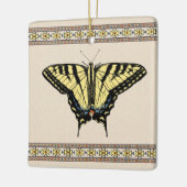 Zuidwestelijke gele zandstaartvlinder keramisch ornament (Links)