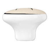 Zuidwestelijke gele zandstaartvlinder keramische knop (Zijkant)