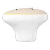 Zuidwestelijke gele zandstaartvlinder keramische knop (Zijkant)