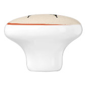 Zuidwestelijke gele zandstaartvlinder keramische knop (Zijkant)