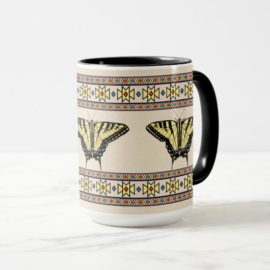 Zuidwestelijke gele zandstaartvlinder mok (Voorkant rechts)