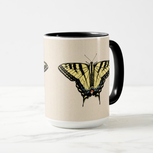 Zuidwestelijke gele zandstaartvlinder mok (Voorkant rechts)