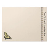 Zuidwestelijke gele zandstaartvlinder notitieblok (Voorkant)