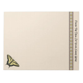 Zuidwestelijke gele zandstaartvlinder notitieblok