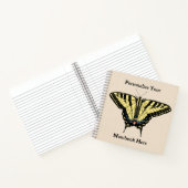 Zuidwestelijke gele zandstaartvlinder notitieboek (Binnen)