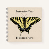 Zuidwestelijke gele zandstaartvlinder notitieboek (Voorkant)