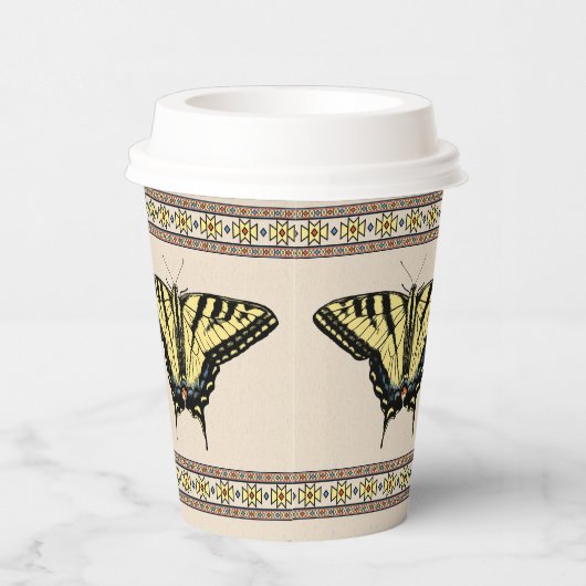 Zuidwestelijke gele zandstaartvlinder papieren bekers (Rechts)