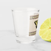 Zuidwestelijke gele zandstaartvlinder shot glas (Links)