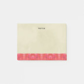 Zuidwestelijke geometrische grens op crème achterg post-it® notes (Voorkant)