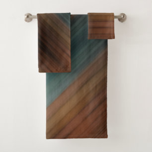 Zuidwestelijke geschilderde woestijn namaak hout bad handdoek