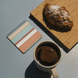 Zuidwestelijke gestreepte blauwe terracotta bier onderzetter