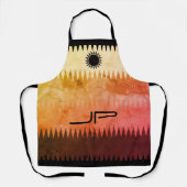 Zuidwestelijke Gradiënt Stijl Mozaïek Zon Schort (Voorkant)