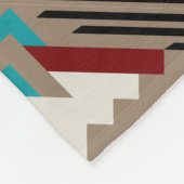 Zuidwestelijke Grote Print Aarde Tonen Fleece Deken (Hoek)