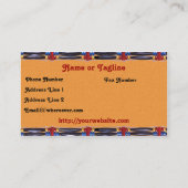 Zuidwestelijke haarpijp en veren visitekaartje (Achterkant)