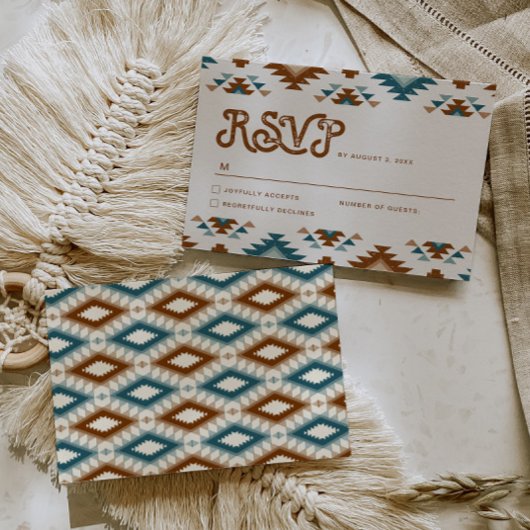 Zuidwestelijke Huwelijk RSVP Kaart