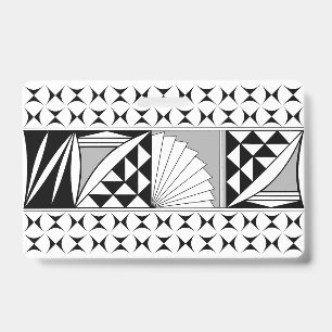 Zuidwestelijke inheemse zonsopgang in grijs badge