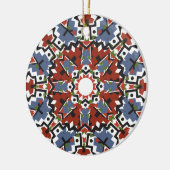 Zuidwestelijke kerstboomkleuren keramisch ornament (Links)