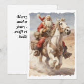 Zuidwestelijke Kerstman Kerstrit Feestdagenkaart (Voorkant / Achterkant)