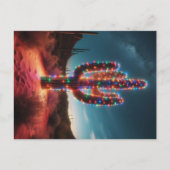 Zuidwestelijke kerstwoestijncactus feestdagenkaart (Voorkant)