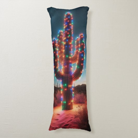 Zuidwestelijke kerstwoestijncactus lichaamskussen (Voorkant Verticaal)