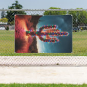 Zuidwestelijke kerstwoestijncactus spandoek (Insitu)