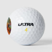 ZUIDWESTELIJKE KOKOPELLI-KUNST GOLFBALLEN (Logo)