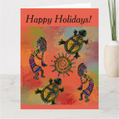 ZUIDWESTELIJKE KOKOPELLI-KUNST     KAART (Voorkant)