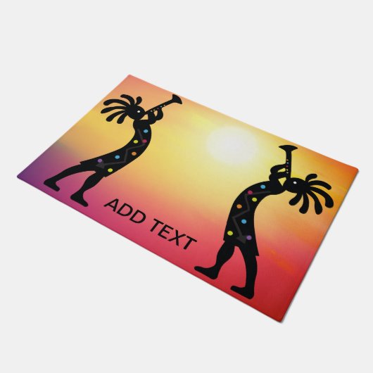 Zuidwestelijke Kokopelli woestijn zonsondergang de Deurmat (Schuin)