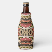 Zuidwestelijke kronkelige aardetoon Abstract Flesjeskoeler (Fles Voorkant)