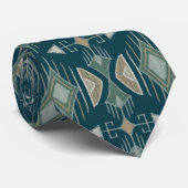 Zuidwestelijke kruidenpijlen, olijven, tan, crème  stropdas (Opgerold)