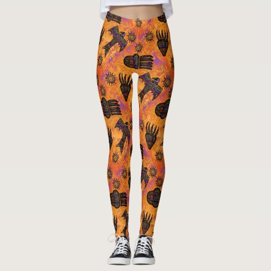 Zuidwestelijke Kunst Leggings (Voorkant)
