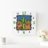 Zuidwestelijke landschapsklok met cijfers vierkante klok (Huis)