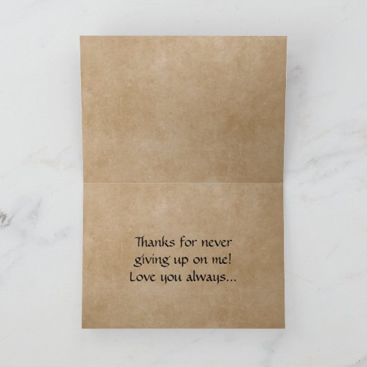 Zuidwestelijke Moederdag Kaart met hart (Binnen)