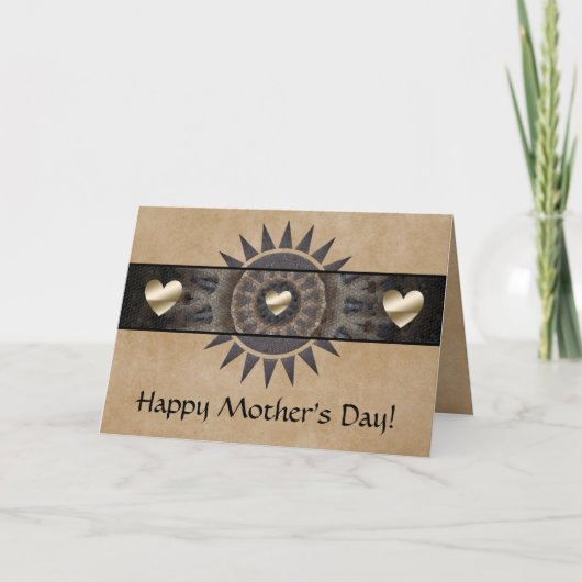 Zuidwestelijke Moederdag Kaart met hart (Voorkant)