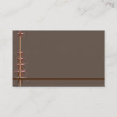 Zuidwestelijke Motif met Cowboy Pet, Rope op een Visitekaartje (Achterkant)