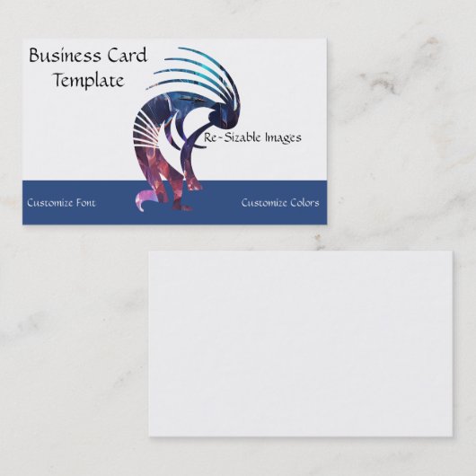 Zuidwestelijke Muziek Kokopelli Visitekaartje (Voorkant / Achterkant)