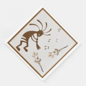Zuidwestelijke Muziekwoestijn Kokopelli Napkins Servet (Hoek)