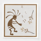 Zuidwestelijke Muziekwoestijn Kokopelli Napkins Servet (Voorkant)