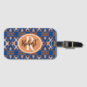 Zuidwestelijke Oasis Aztec geometrisch Bagagelabel (Voorkant (horizontaal))
