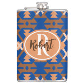 Zuidwestelijke Oasis Aztec geometrisch Heupfles (Voorkant)